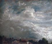 John Constable, Cloud study,horizon of trees 27 September 1821